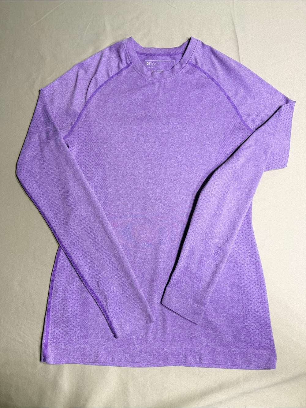 FIGS Salta Seamless Long Sleeve Underscrub Purple Size S Slim Fit